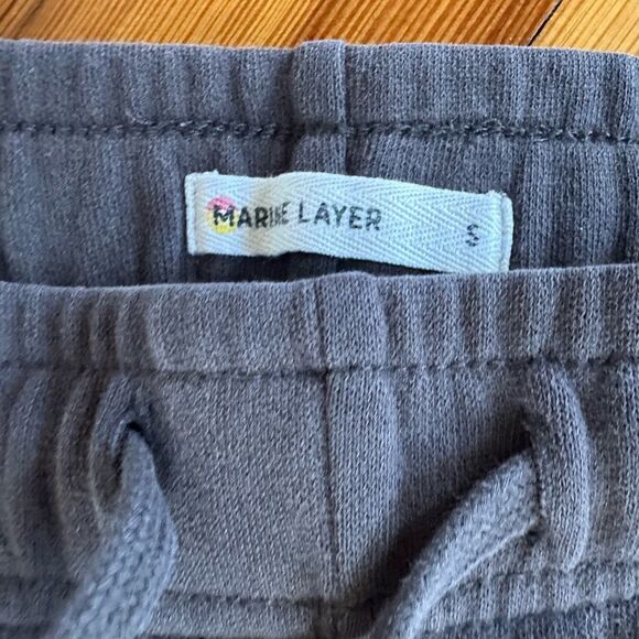 Marine Layer Anytime Rainbow Striped Sweatpants in Black Size S - Picture 5 of 5